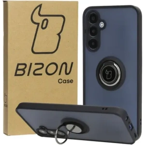 Kup Etui z uchwytem na palec Bizon Case Hybrid Ring do Samsung Galaxy A25 5G kouřové s černým rámem - BIZ4194 - {ean13} - Sklep Home Screen
