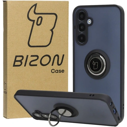 Kup Etui z uchwytem na palec Bizon Case Hybrid Ring do Samsung Galaxy A25 5G kouřové s černým rámem - BIZ4194 - {ean13} - Sklep Home Screen