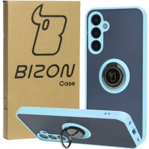 Kup Bizon Case Hybrid Ring Samsung Galaxy A25 5G smoky cu un cadru albastru deschis - BIZ4195 - {ean13} - Sklep Home Screen