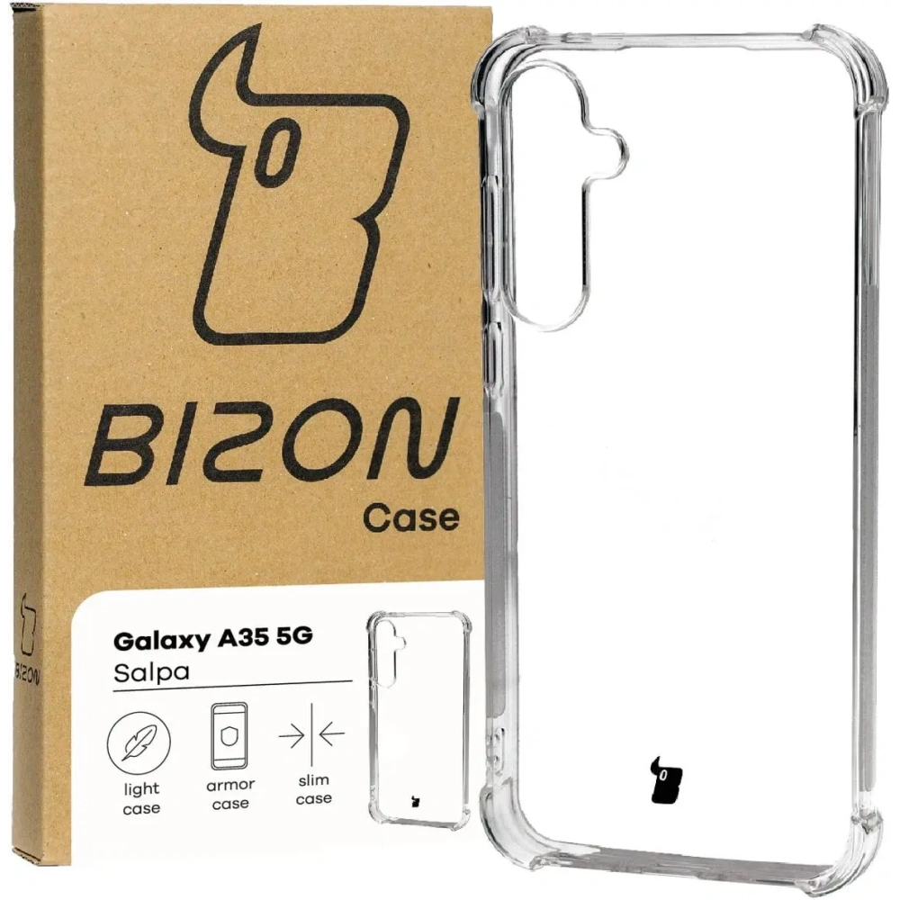 Elastyczne etui Bizon Case Salpa do Samsung Galaxy A35 5G przezroczyste