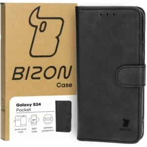 Kup Etui z klapką Bizon Case Pocket do Samsung Galaxy S24 czarne - BIZ4198 - {ean13} - Sklep Home Screen