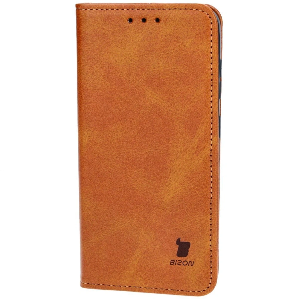 Etui z klapką Bizon Case Pocket Pro do Samsung Galaxy S24 brązowe