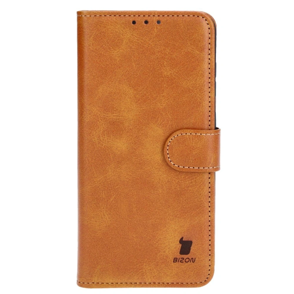 Etui z klapką Bizon Case Pocket do Samsung Galaxy S24 Plus brązowe