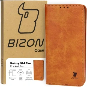 Kup Etui z klapką Bizon Case Pocket Pro do Samsung Galaxy S24 Plus brązowe - BIZ4206 - {ean13} - Sklep Home Screen