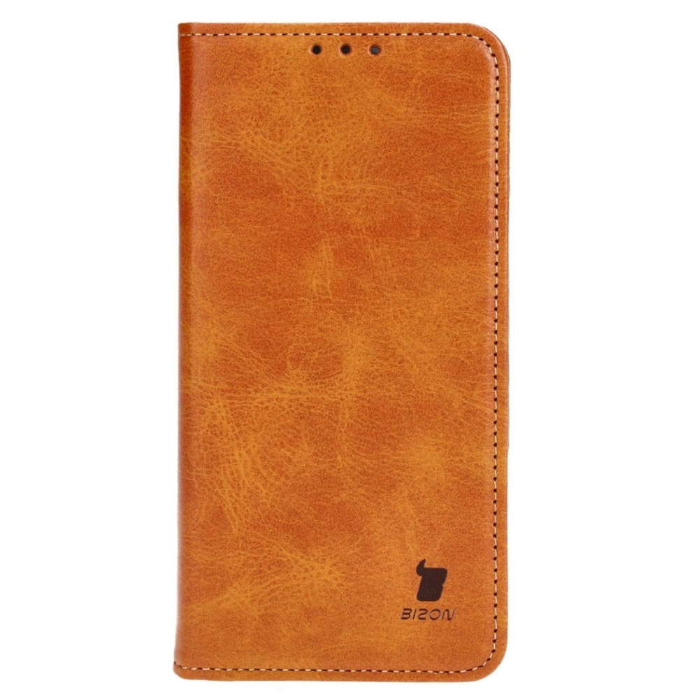 Etui z klapką Bizon Case Pocket Pro do Samsung Galaxy S24 Plus brązowe