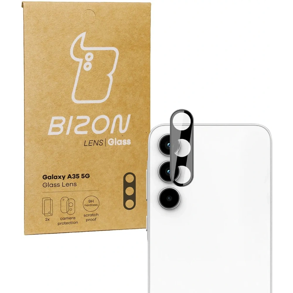 Szkło na aparat Bizon Glass Lens do Samsung Galaxy A35 5G [2 PACK]