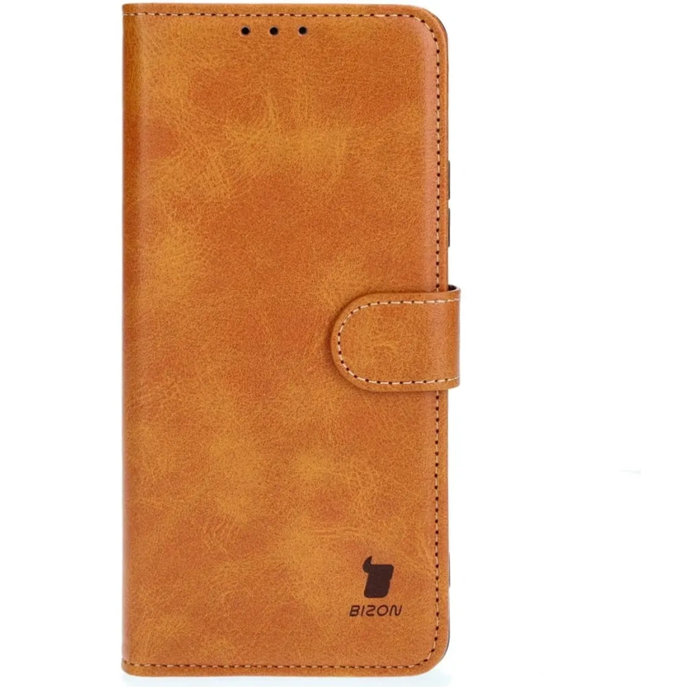 Etui z klapką Bizon Case Pocket do Oppo A79 5G brązowe