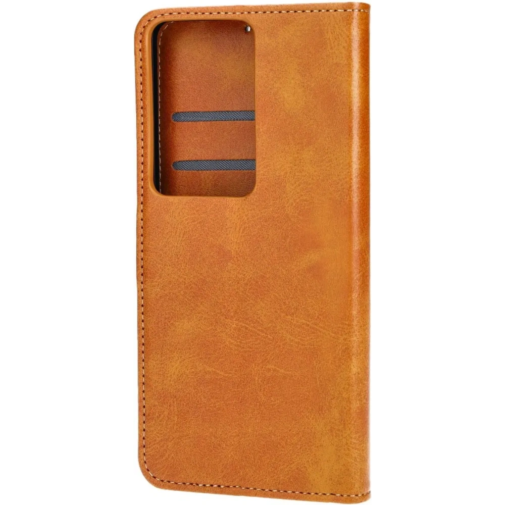 Etui z klapką Bizon Case Pocket do Oppo A79 5G brązowe