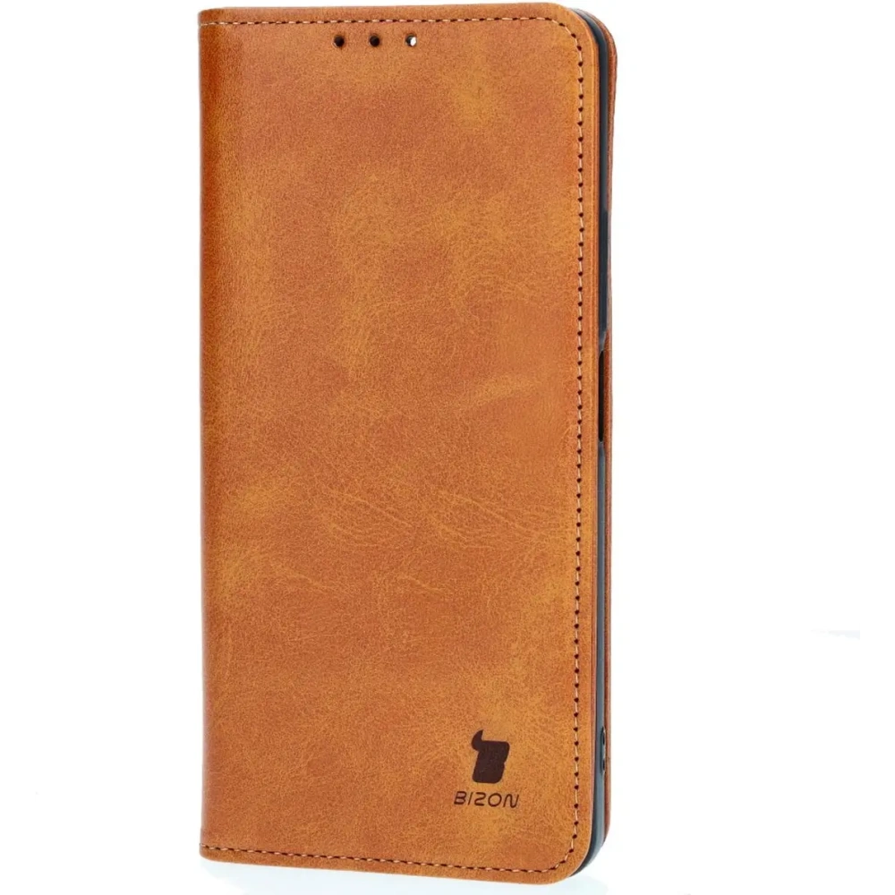 Etui z klapką Bizon Case Pocket Pro do Oppo A79 5G brązowe