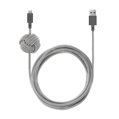 Kup Kábel Native Union Night Cable Lightning csatlakozóval 3m (zebra) - NTU006ZEB - {ean13} - Sklep Home Screen