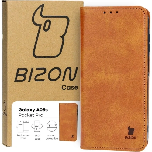 Kup Etui z klapką Bizon Case Pocket Pro do Samsung Galaxy A05s brązowe - BIZ4226 - {ean13} - Sklep Home Screen