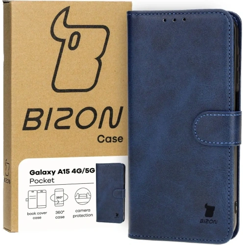 Kup Etui z klapką Bizon Case Pocket do Samsung Galaxy A15 5G/4G granatowe - BIZ4229 - {ean13} - Sklep Home Screen