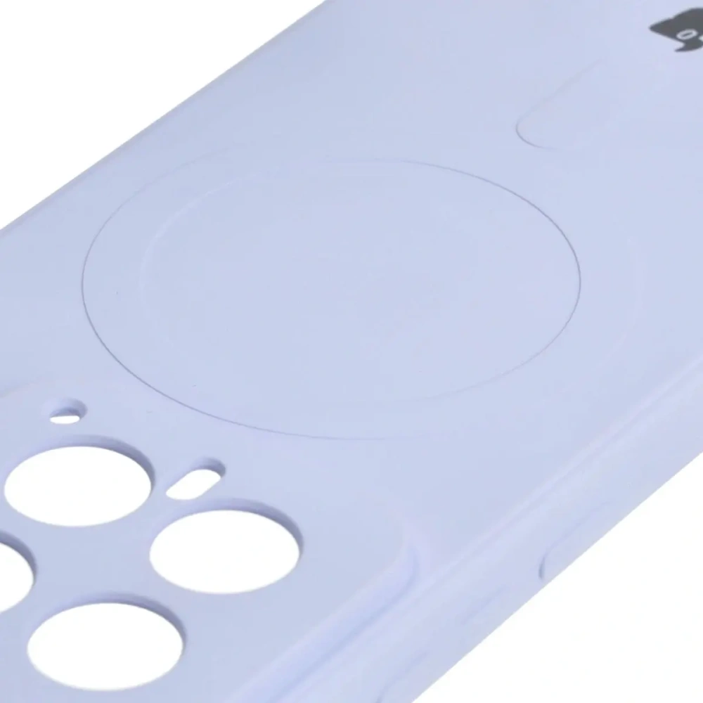 Etui Bizon Case Silicone Magnetic Sq do Xiaomi 14 jasnofioletowe