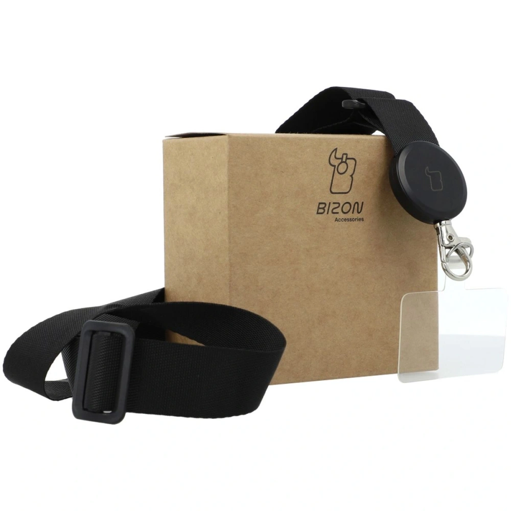 Smyczka do telefonu Bizon Accessories Leash Dragonfly czarna
