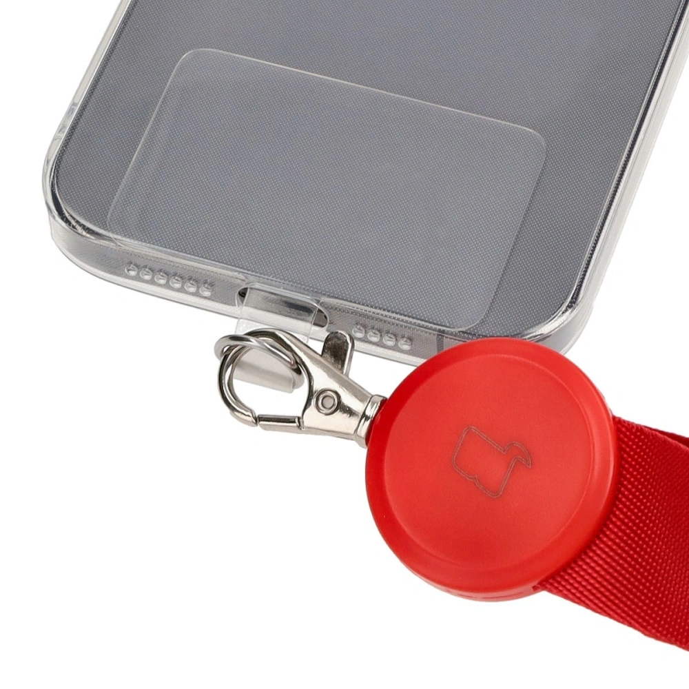 Smyczka do telefonu Bizon Accessories Leash Dragonfly czerwona