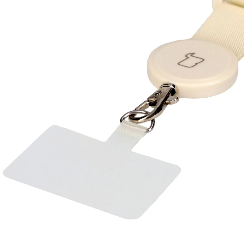 Smyczka do telefonu Bizon Accessories Leash Dragonfly beżowa