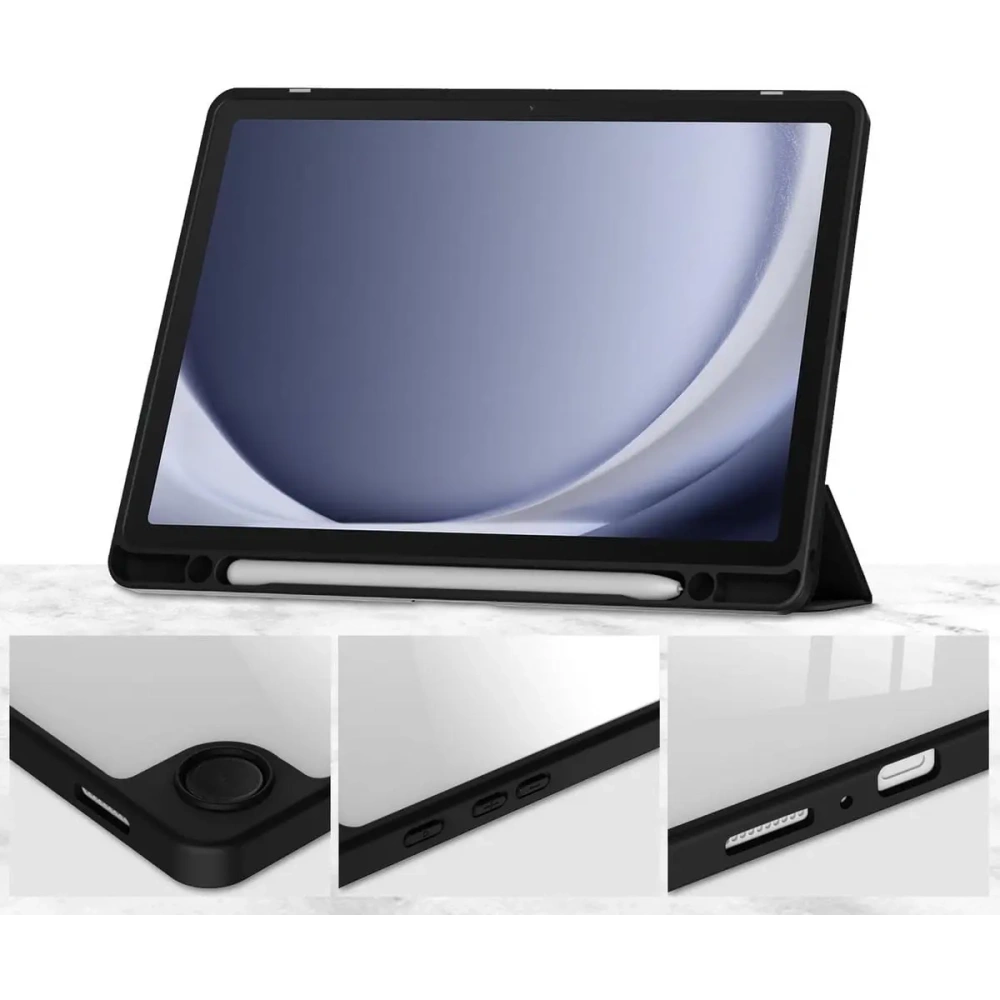 Etui Bizon Case Tab Clear Matt do Samsung Galaxy Tab A9 Plus czarne