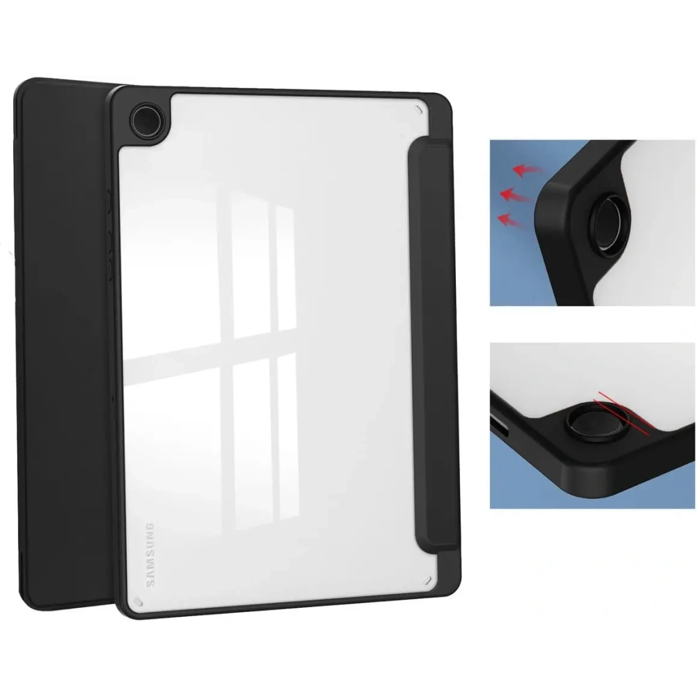 Etui Bizon Case Tab Clear Matt do Samsung Galaxy Tab A9 Plus czarne