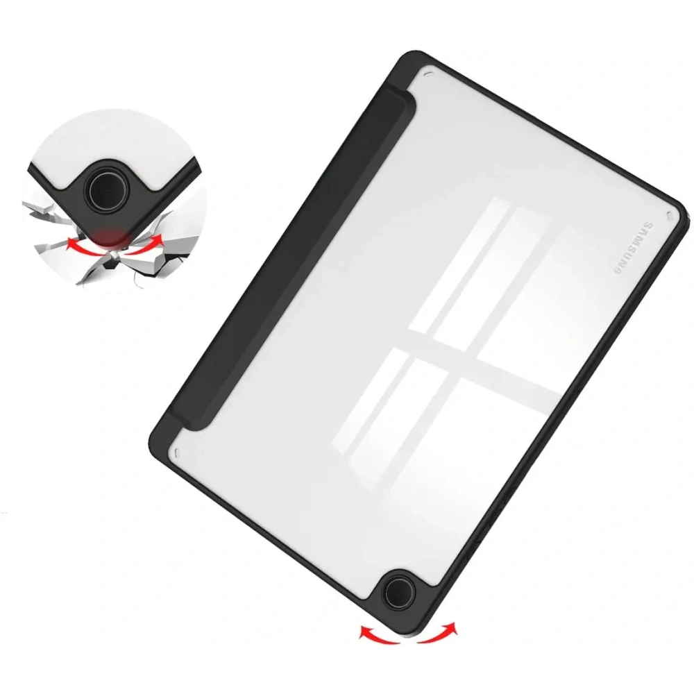 Etui Bizon Case Tab Clear Matt do Samsung Galaxy Tab A9 Plus czarne