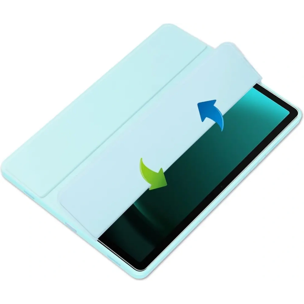 Etui Bizon Case Tab Clear Matt do Samsung Galaxy Tab S9 FE Plus błękitne