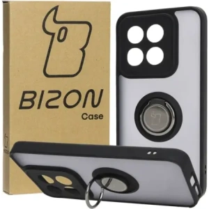Kup Etui s úchopem na prst Bizon Case Hybrid Ring pro Xiaomi 14 kouřové s černým rámečkem - BIZ4244 - {ean13} - Sklep Home Screen
