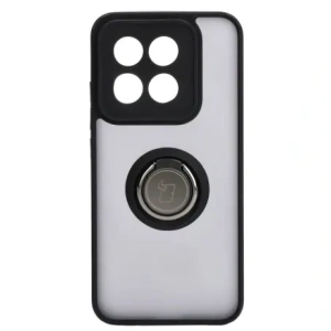 Kup Etui z uchwytem na palec Bizon Case Hybrid Ring do Xiaomi 14 przydymione z czarną ramką - BIZ4244 - {ean13} - Sklep Home Screen