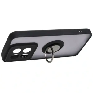 Kup Etui z uchwytem na palec Bizon Case Hybrid Ring do Xiaomi 14 przydymione z czarną ramką - BIZ4244 - {ean13} - Sklep Home Screen