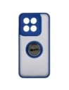 Kup Etui s úchytem na prst Bizon Case Hybrid Ring pro Xiaomi 14 kouřové s modrým rámečkem - BIZ4245 - {ean13} - Sklep Home Screen