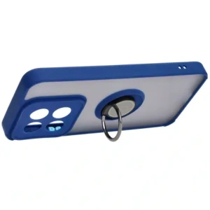 Kup Etui z uchwytem na palec Bizon Case Hybrid Ring do Xiaomi 14 przydymione z granatową ramką - BIZ4245 - {ean13} - Sklep Home Screen