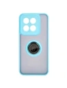 Kup Etui s úchytem na prst Bizon Case Hybrid Ring pro Xiaomi 14 kouřové s jasně modrým rámečkem - BIZ4248 - {ean13} - Sklep Home Screen