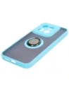 Kup Etui s úchytem na prst Bizon Case Hybrid Ring pro Xiaomi 14 kouřové s jasně modrým rámečkem - BIZ4248 - {ean13} - Sklep Home Screen