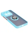 Kup Etui s úchytem na prst Bizon Case Hybrid Ring pro Xiaomi 14 kouřové s jasně modrým rámečkem - BIZ4248 - {ean13} - Sklep Home Screen