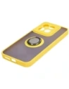 Kup Etui s úchytem na prst Bizon Case Hybrid Ring pro Xiaomi 14 kouřové s žlutým rámečkem - BIZ4249 - {ean13} - Sklep Home Screen