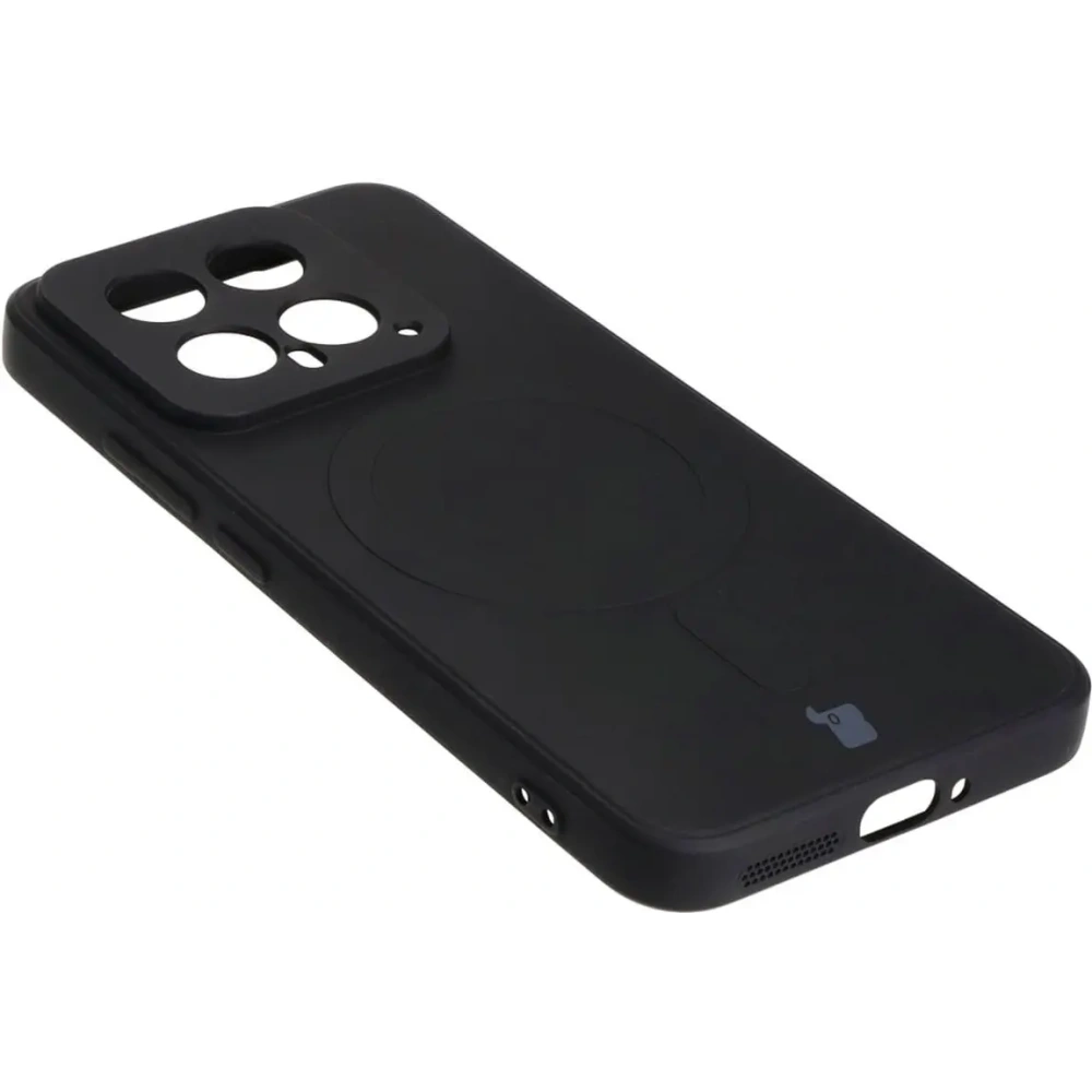 Etui Bizon Case Silicone Magnetic Sq do Xiaomi 14 czarne