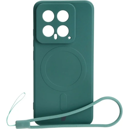 Kup Bizon Case Silikon Magnetic Sq Xiaomi 14 dunkelgrün - BIZ4252 - {ean13} - Sklep Home Screen
