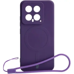 Kup Etui Bizon Case Silicone Magnetic Sq do Xiaomi 14 śliwkowe - BIZ4255 - {ean13} - Sklep Home Screen