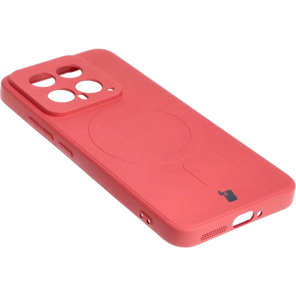 Etui Bizon Case Silicone Magnetic Sq do Xiaomi 14 brudny róż