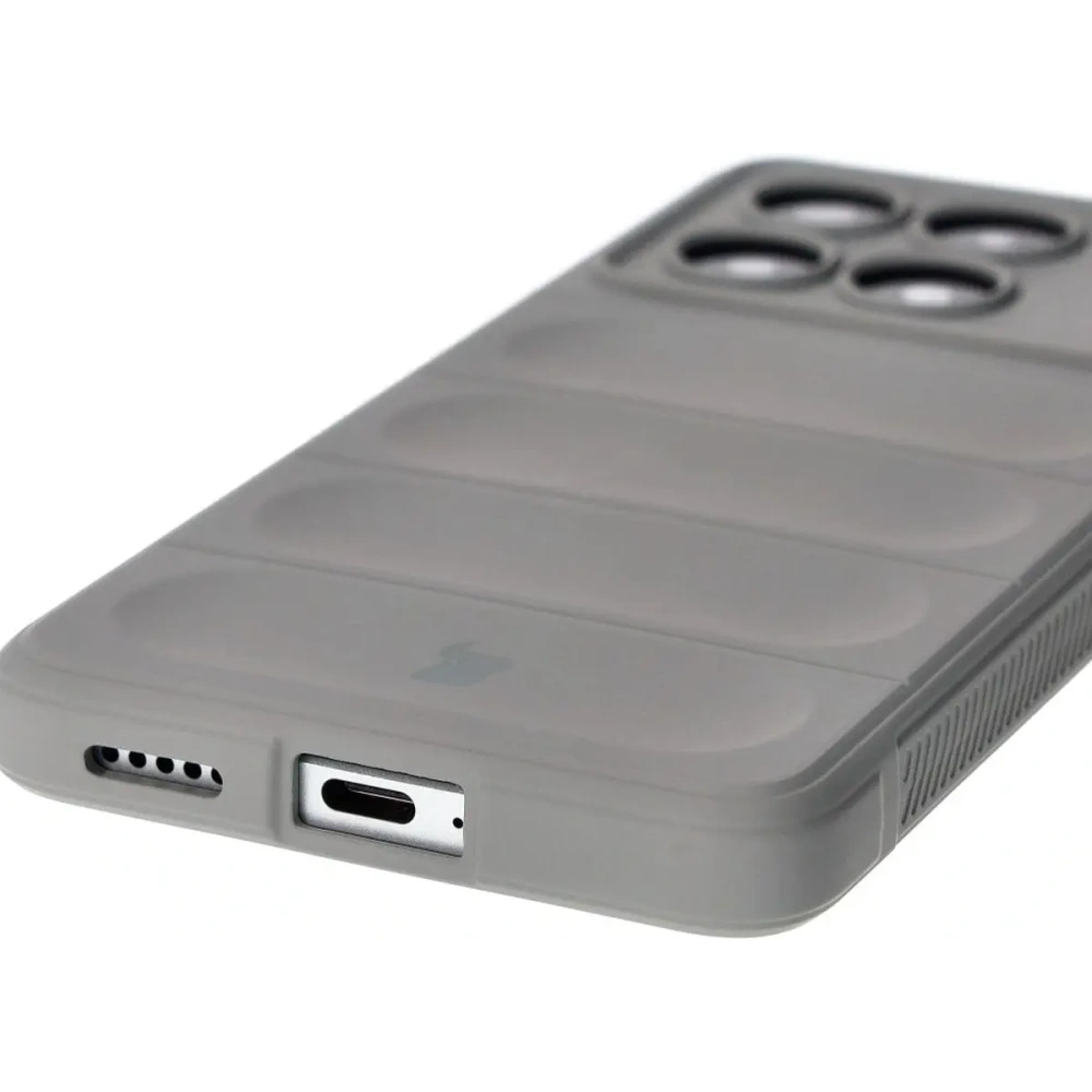 Pancerne etui Bizon Case Tur do Xiaomi Poco X6 Pro jasnoszare