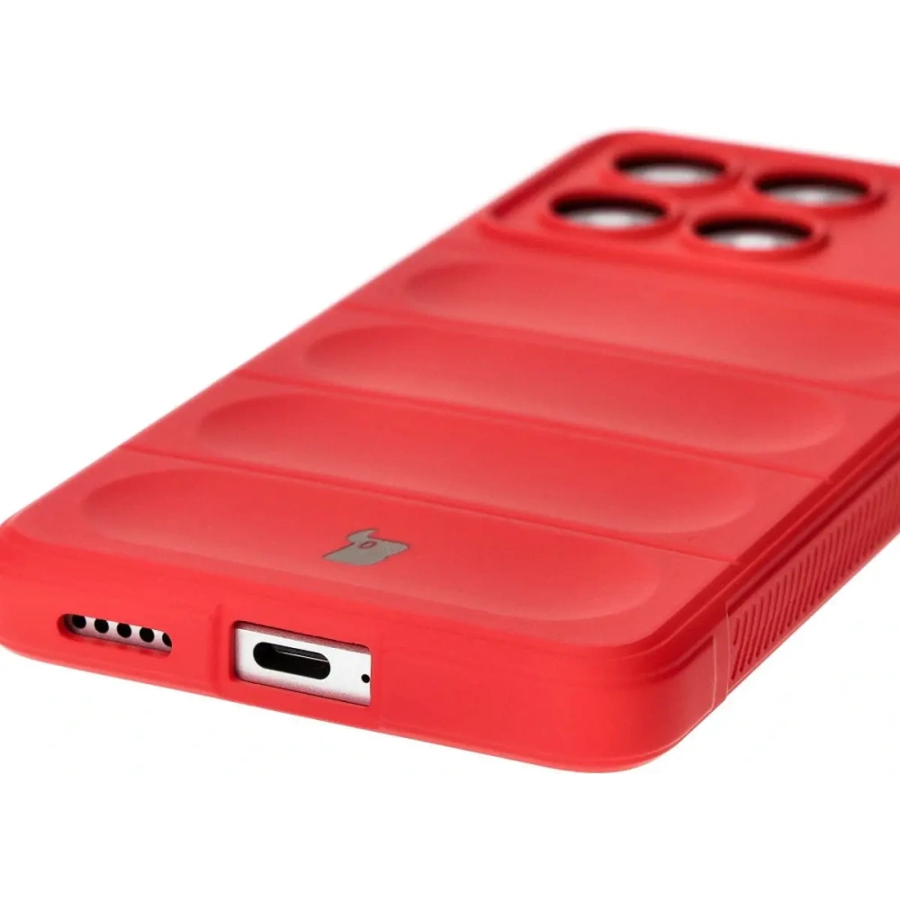 Pancerne etui Bizon Case Tur do Xiaomi Poco X6 Pro czerwone