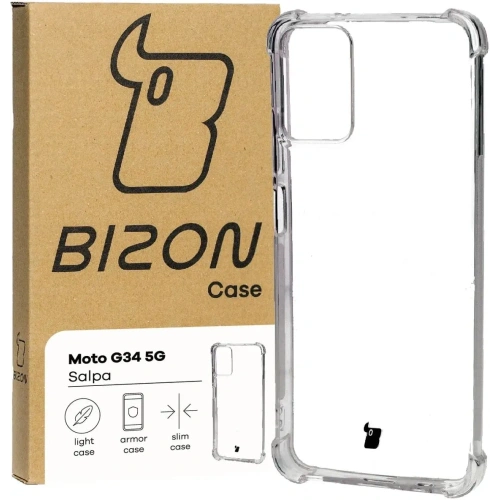 Kup Elastický obal Bizon Case Salpa pro Motorola Moto G34 5G průhledný - BIZ4271 - {ean13} - Sklep Home Screen