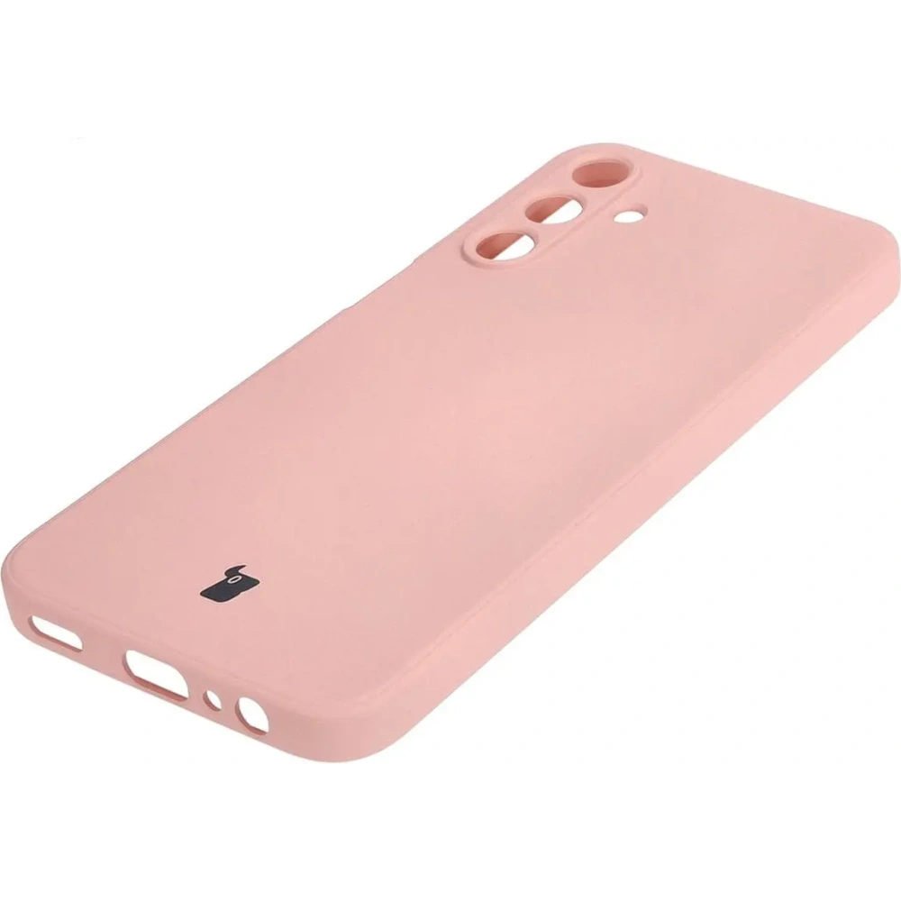 Etui Bizon Case Silicone Sq do Samsung Galaxy A15 4G/5G jasnoróżowe