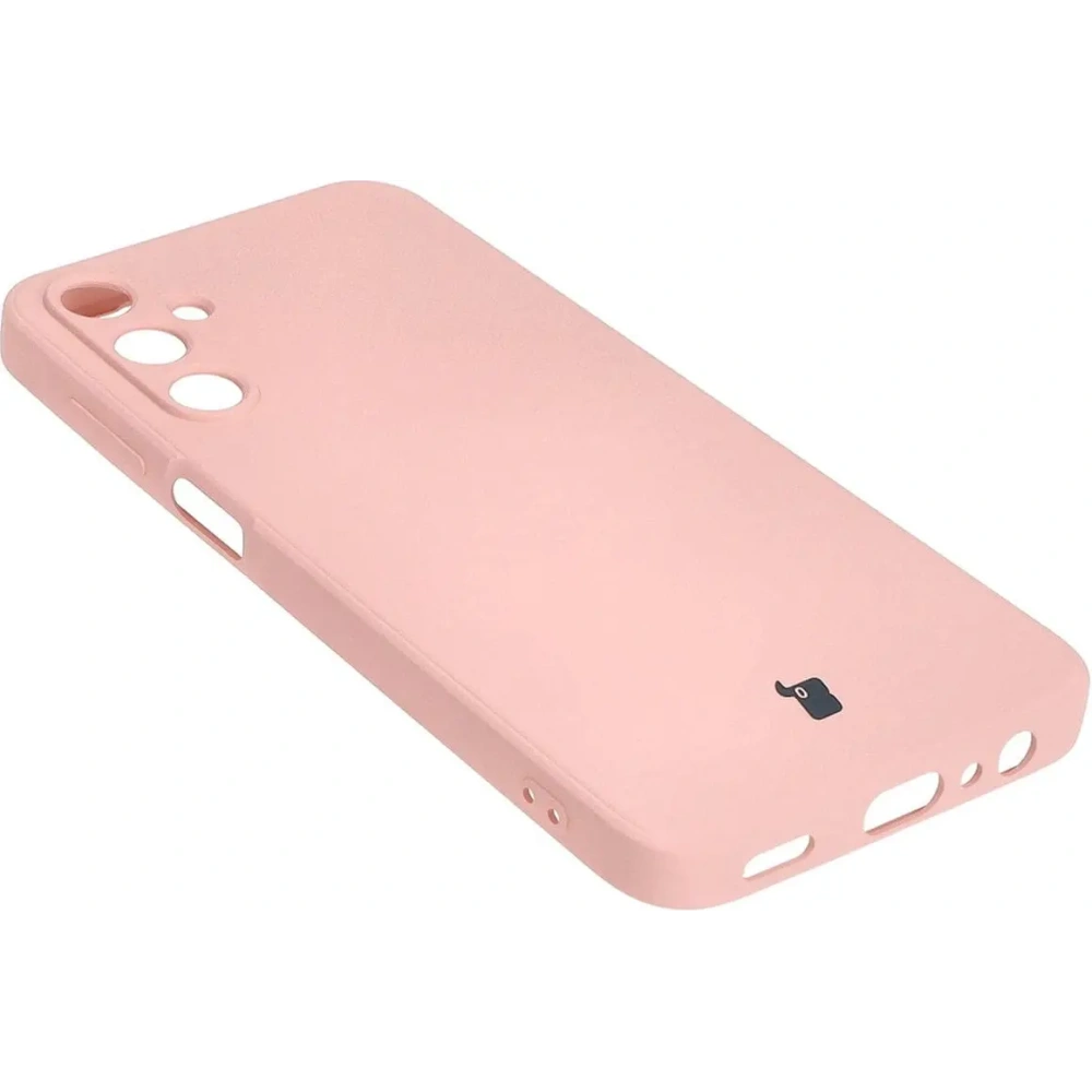 Etui Bizon Case Silicone Sq do Samsung Galaxy A15 4G/5G jasnoróżowe