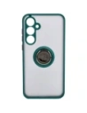 Kup Etui z uchwytem na palec Bizon Case Hybrid Ring do Samsung Galaxy A35 5G kouřové s tmavě zeleným rámečkem - BIZ4279 - {ean13} - Sklep Home Screen