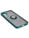 Kup Etui z uchwytem na palec Bizon Case Hybrid Ring do Samsung Galaxy A35 5G kouřové s tmavě zeleným rámečkem - BIZ4279 - {ean13} - Sklep Home Screen