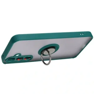 Kup Bizon Case Hybrid Ring Samsung Galaxy A35 5G fumuriu cu un cadru verde închis - BIZ4279 - {ean13} - Sklep Home Screen