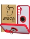 Bizon Case Hybrid Ring Samsung Galaxy A35 5G smoky with a red frame