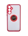 Kup Etui z uchwytem na palec Bizon Case Hybrid Ring do Samsung Galaxy A35 5G przydymione z czerwoną ramką - BIZ4280 - {ean13} - Sklep Home Screen
