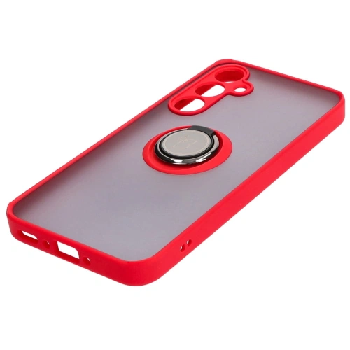 Kup Bizon Case Hybrid Ring Samsung Galaxy A35 5G fumuriu cu un cadru roșu - BIZ4280 - {ean13} - Sklep Home Screen