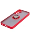 Kup Etui z uchwytem na palec Bizon Case Hybrid Ring do Samsung Galaxy A35 5G przydymione z czerwoną ramką - BIZ4280 - {ean13} - Sklep Home Screen