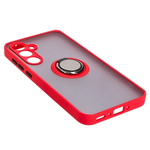 Kup Bizon Case Hybrid Ring Samsung Galaxy A35 5G fumuriu cu un cadru roșu - BIZ4280 - {ean13} - Sklep Home Screen